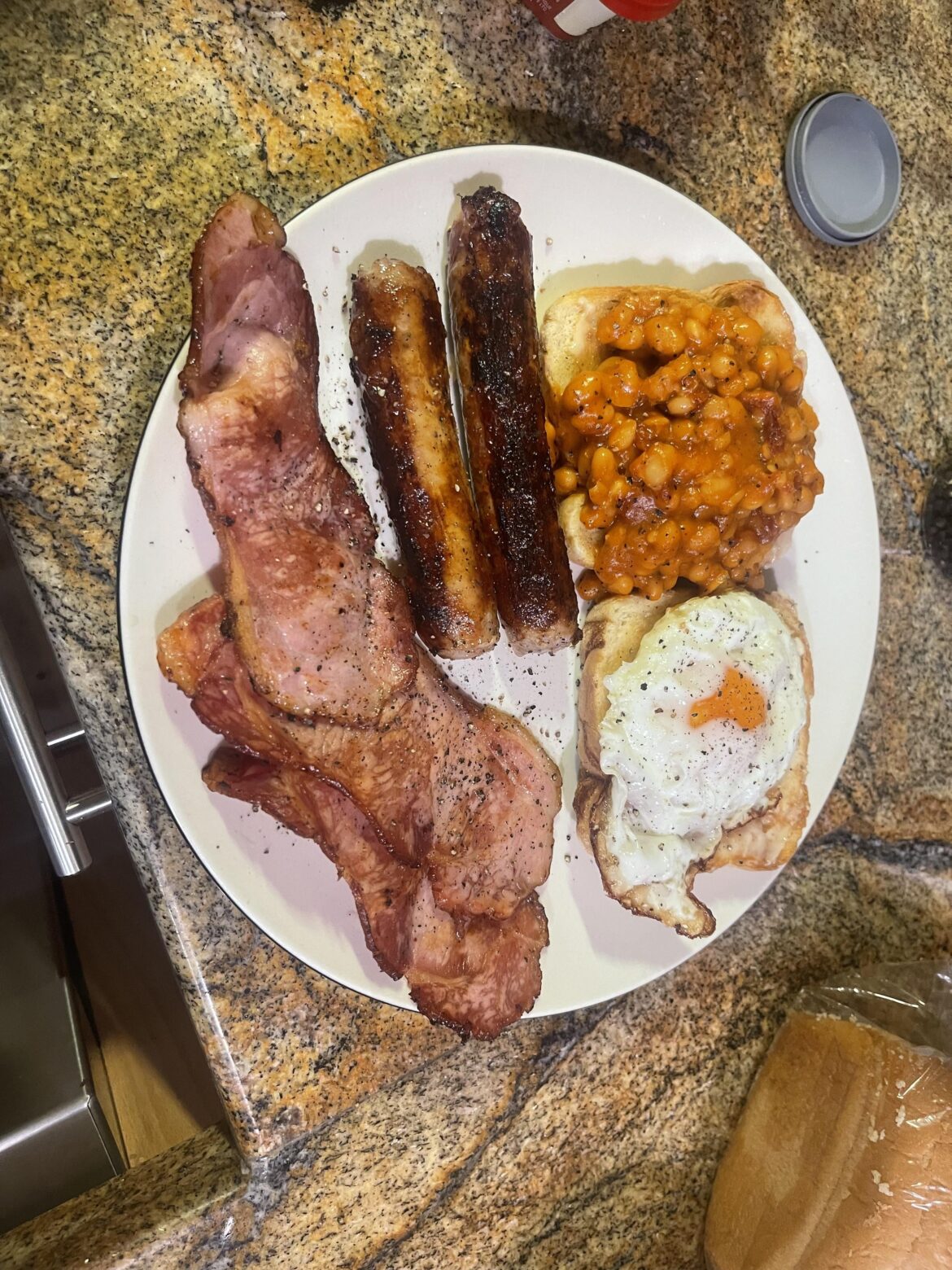 Living in Canada now it’s very difficult to get nice sausages and bacon, had to go to a butchers in a city 2 hours away, and they’d ran out of black pudding.