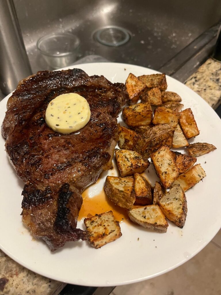 I made this steak using my air fryer