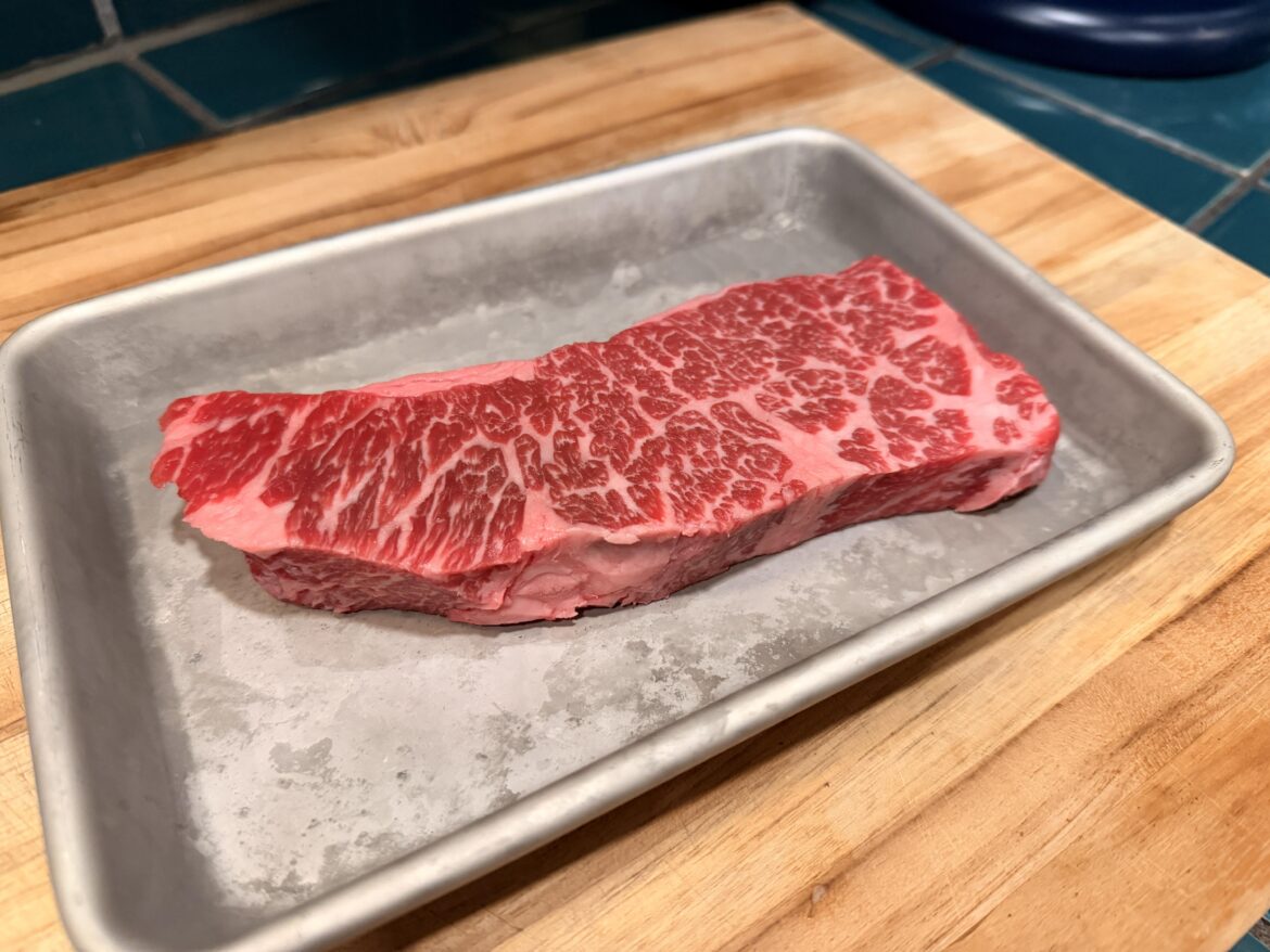 Beautiful 9.5oz Denver steak I picked up for $6!