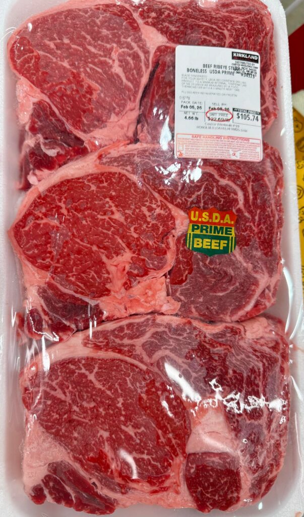 Ribeye with money shot