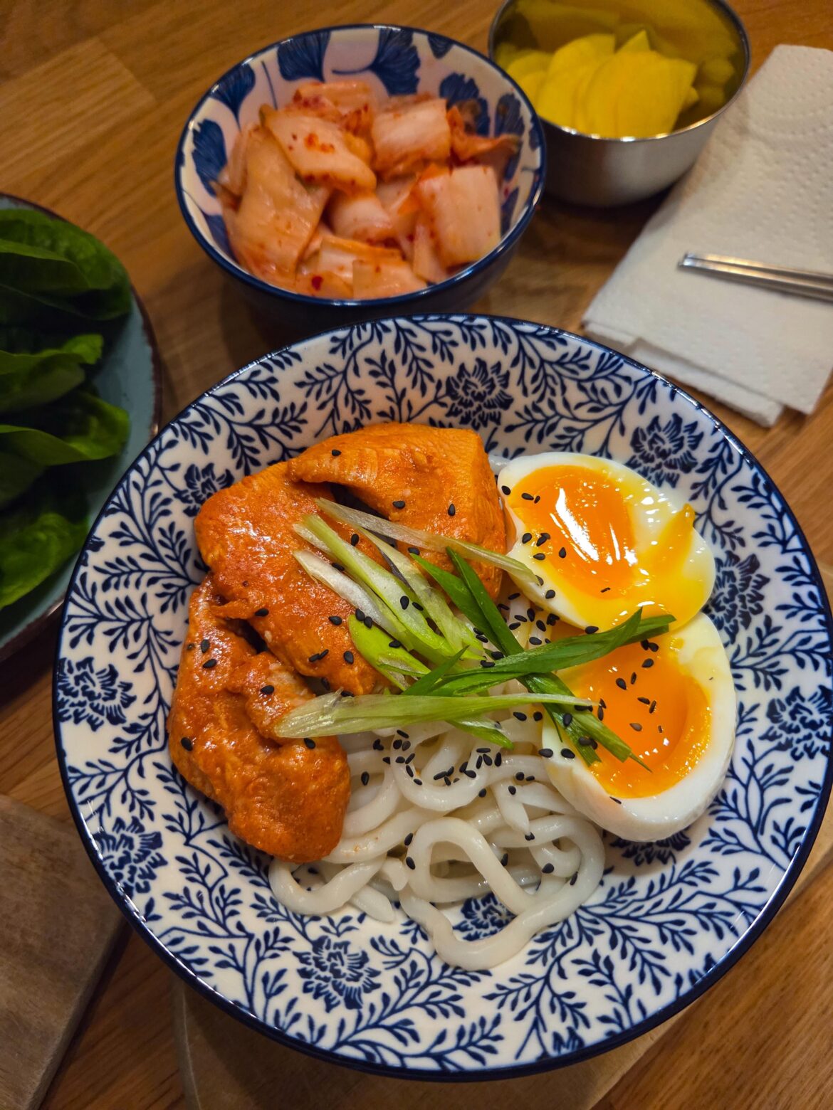 Tough week and tired, so I tried to skip frozen food tonight