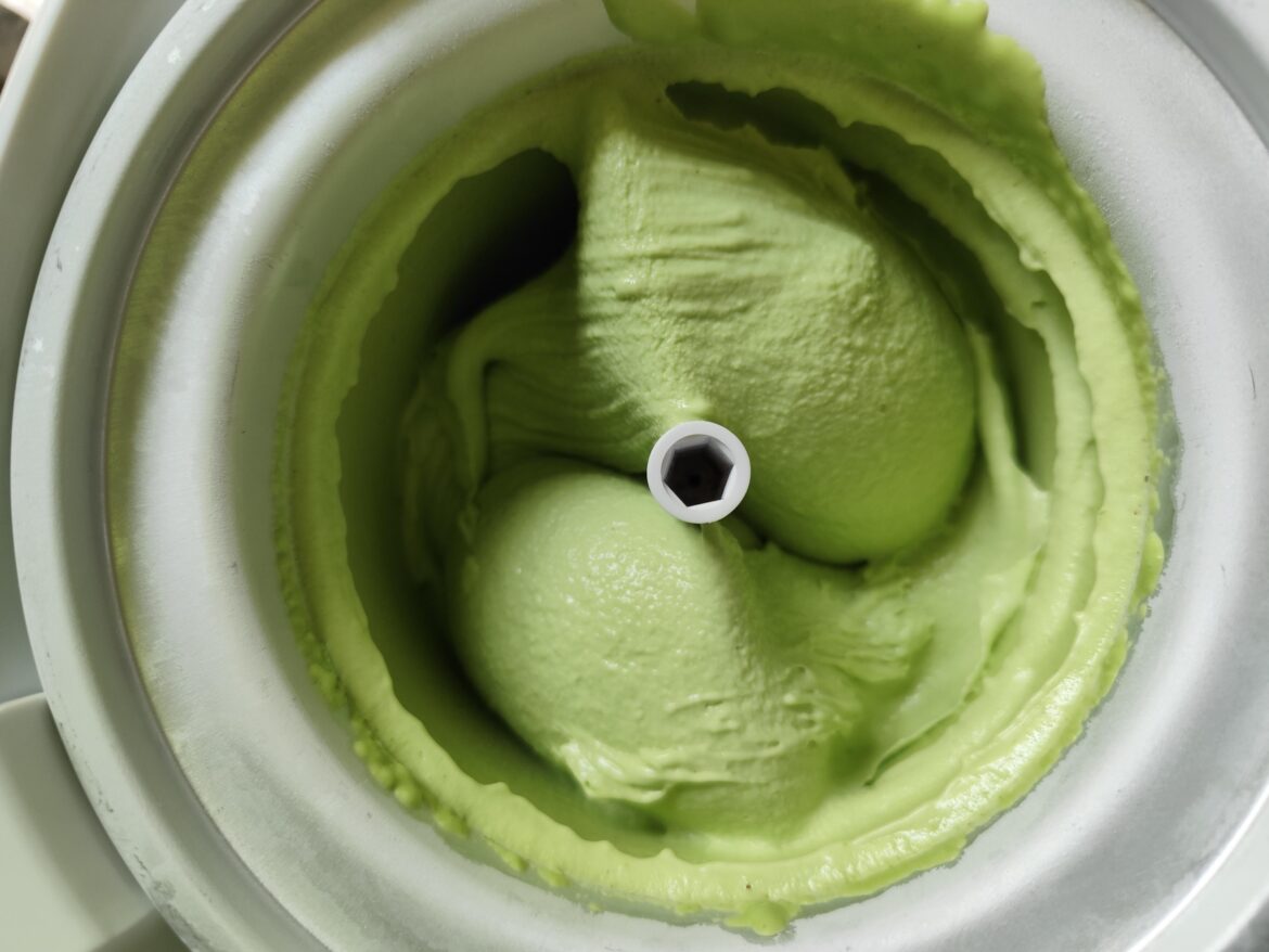 Tried pandan coconut ice cream