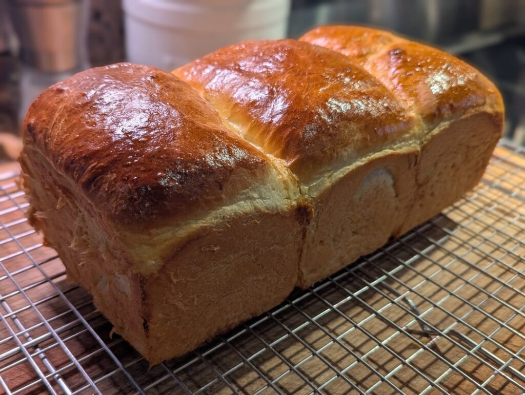 Japanese milk bread. It was very tasty and soft!