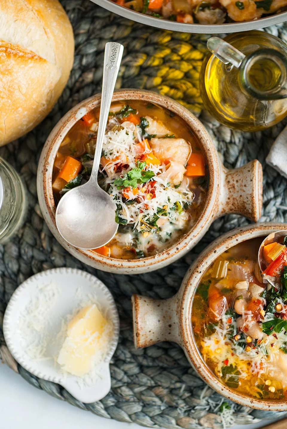 Simple Ribollita Italian Bean Soup - Photo Credit: xoxoBella.
