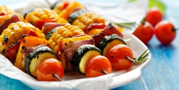 vegetable skewers