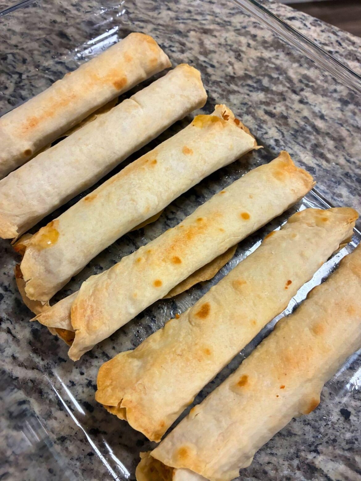 Oven-Baked Chicken and Cheese Taquitos