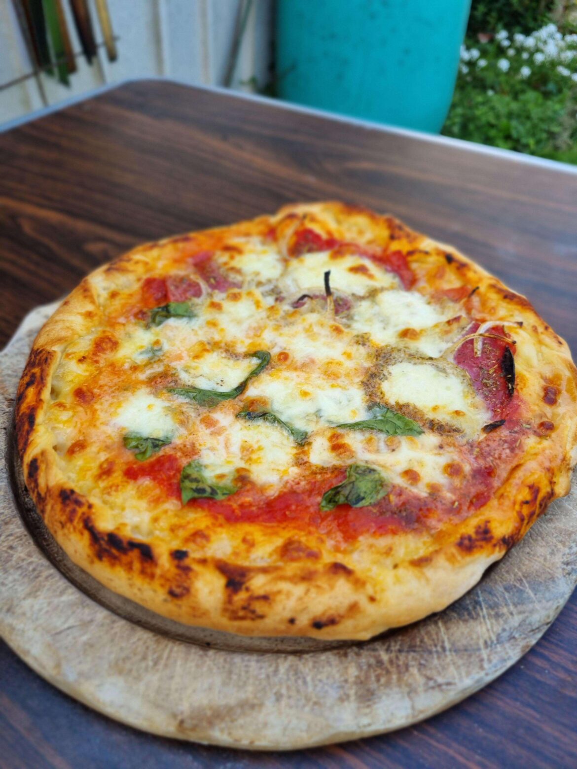 First attempt with the pizza stone