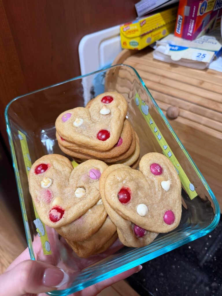 Made heart cookies for the first time!