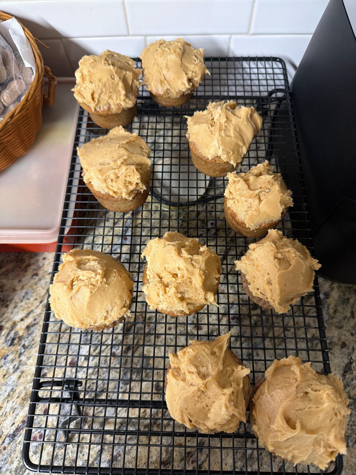 Keto Cupcakes with Peanut Butter Frosting