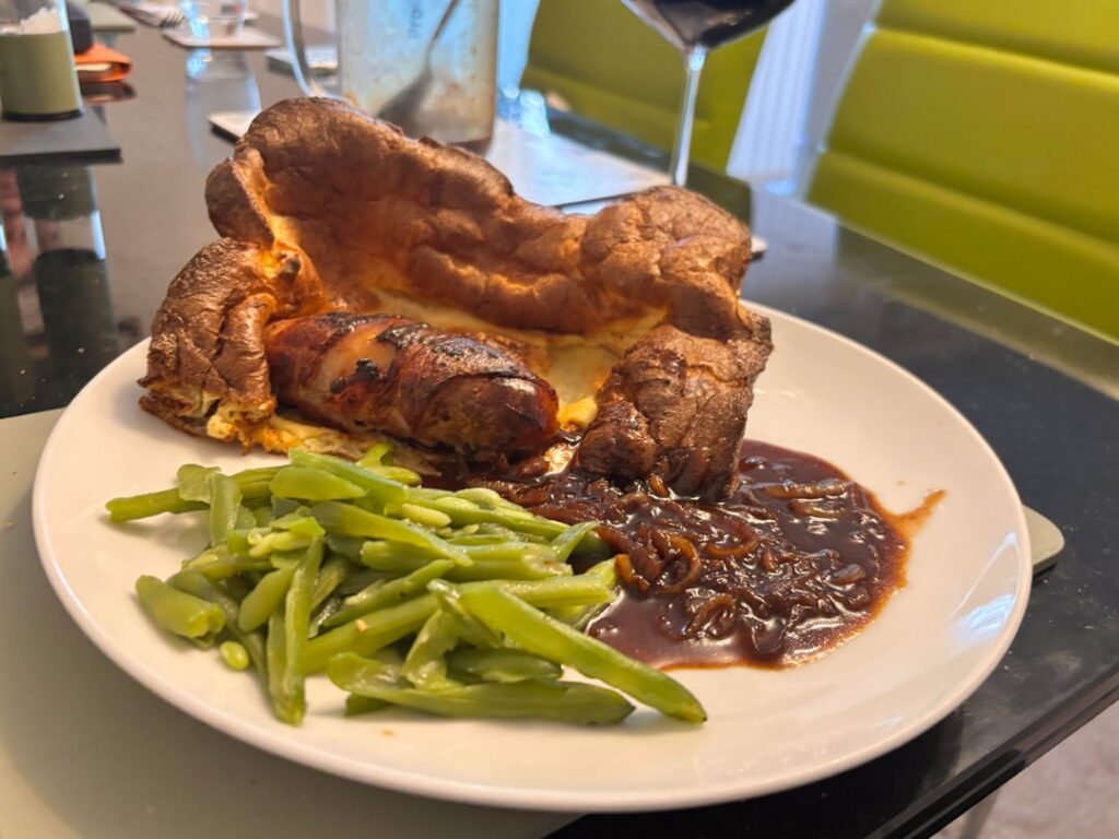 Pigs in blankets toad in the hole