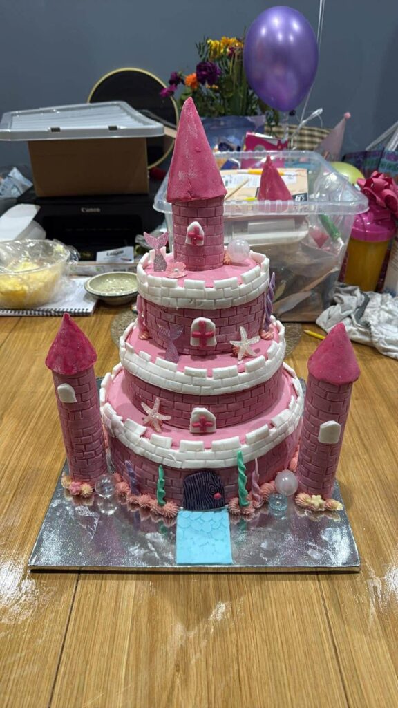 My first attempt at a castle cake!