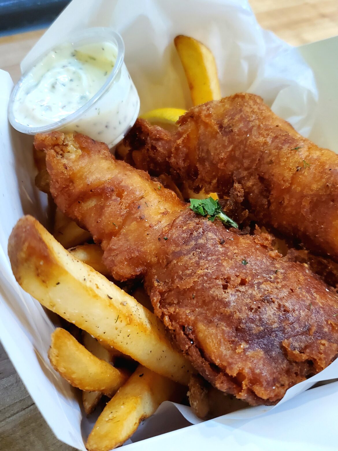 Alaskan Cod Fish and Chips