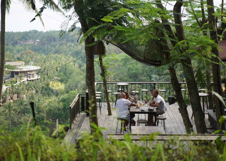 The Sayan House - best Japanese-Mexican fusion restaurant in Ubud, Bali, with a sunset cocktail bar