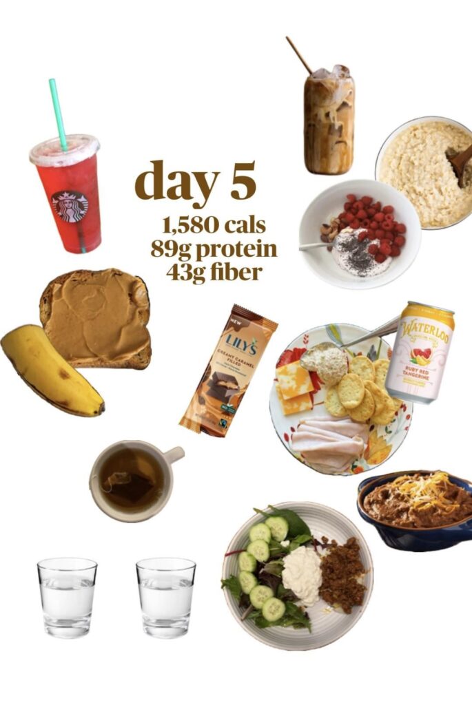 Daily eats 1,580 cals