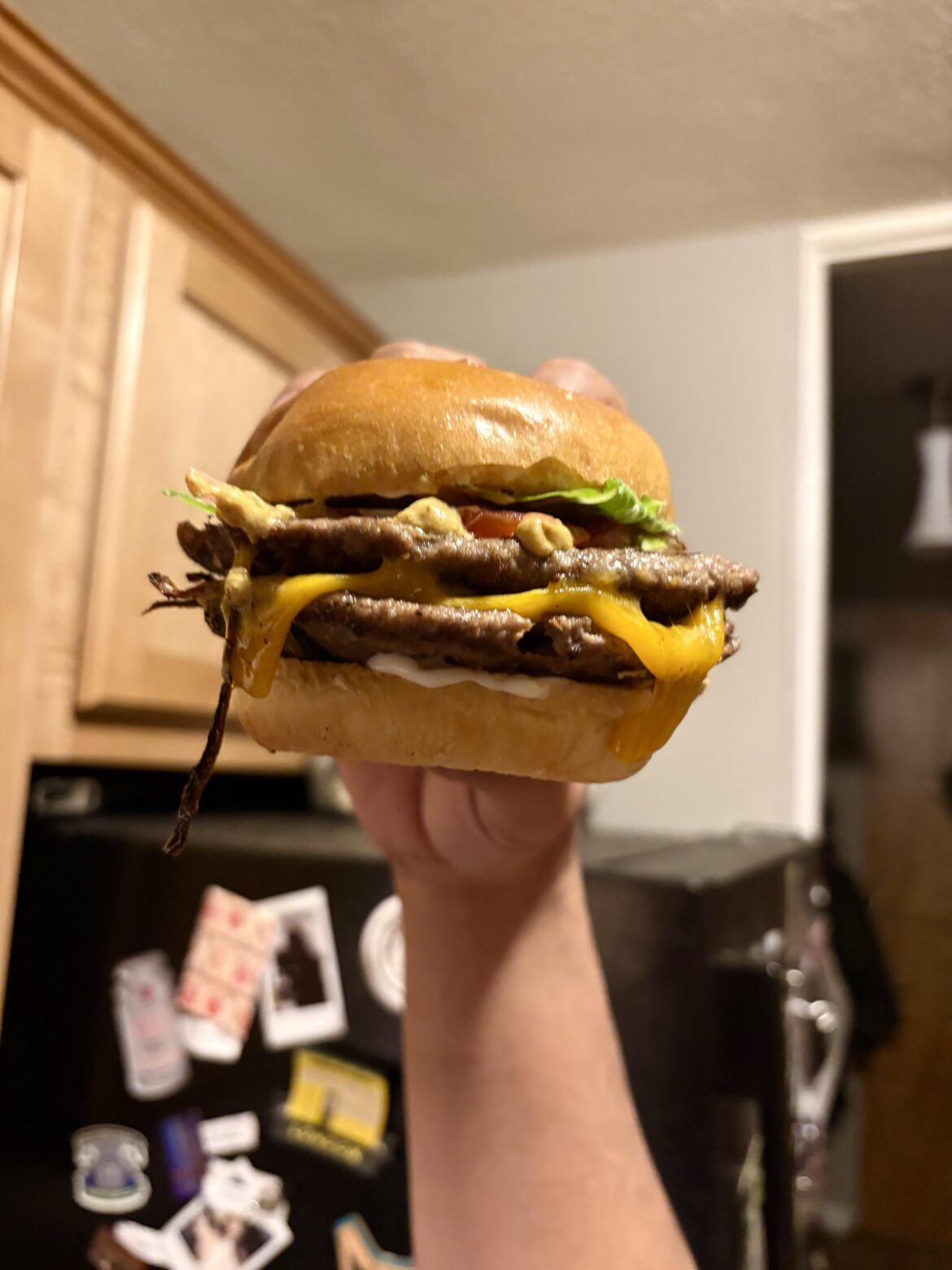 Homemade burger, lemme know what you all think