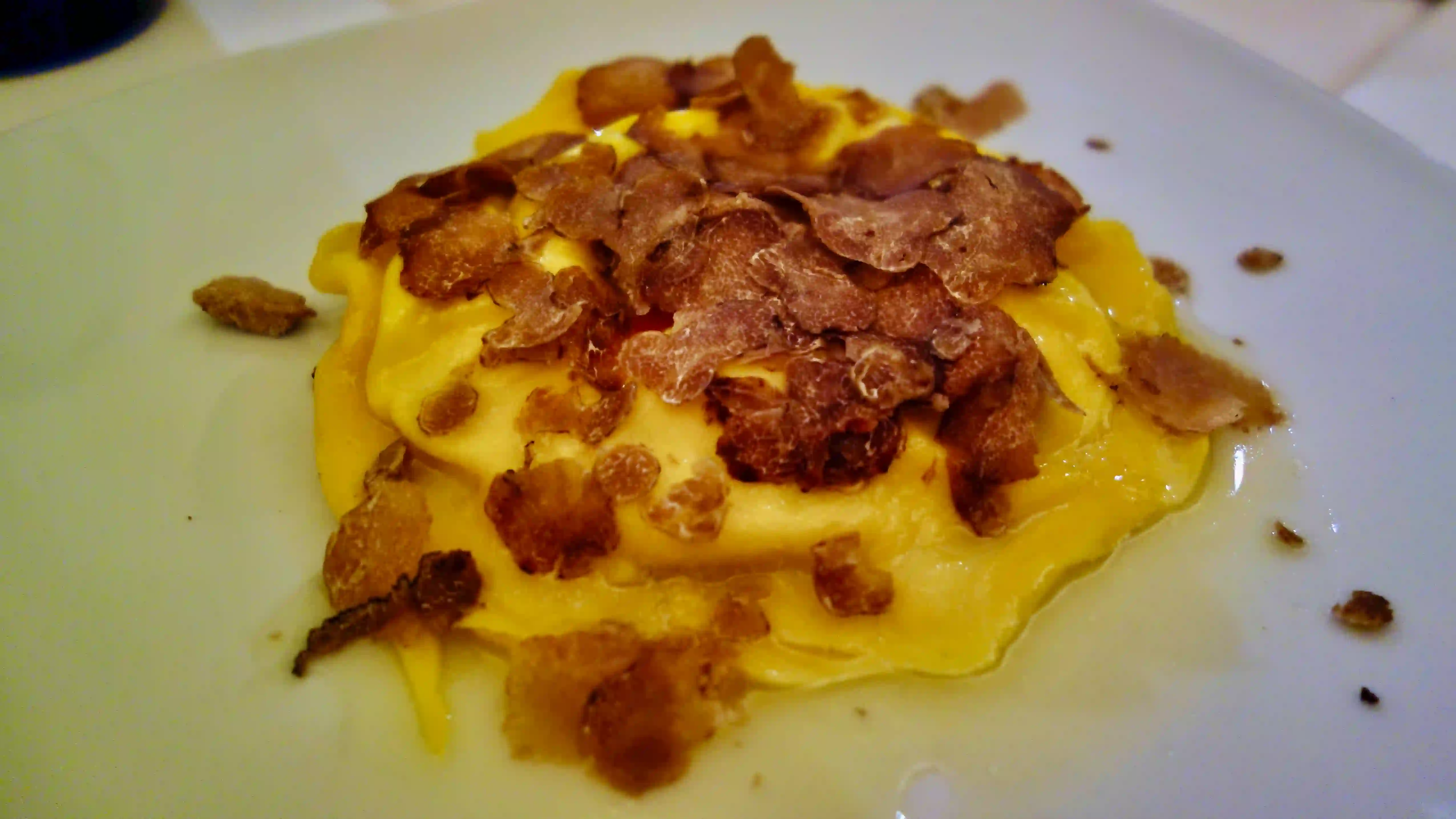 trattoria monti tortello with truffles