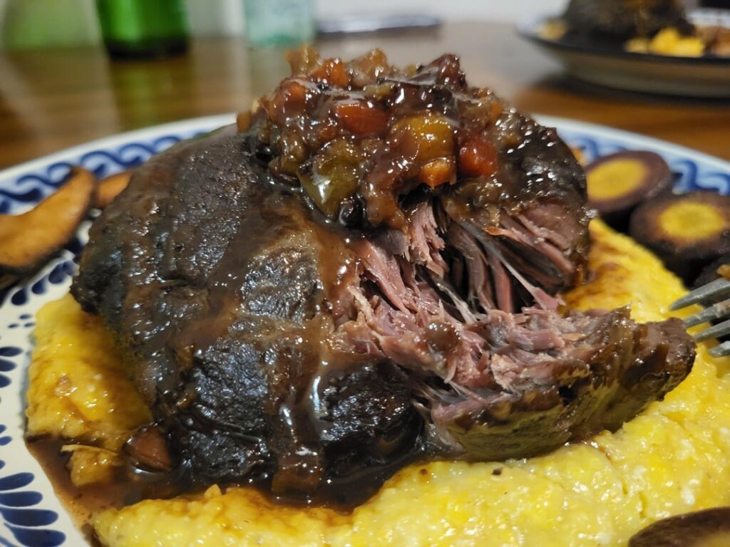 Update on the Red Wine Braised Beef Cheeks.
