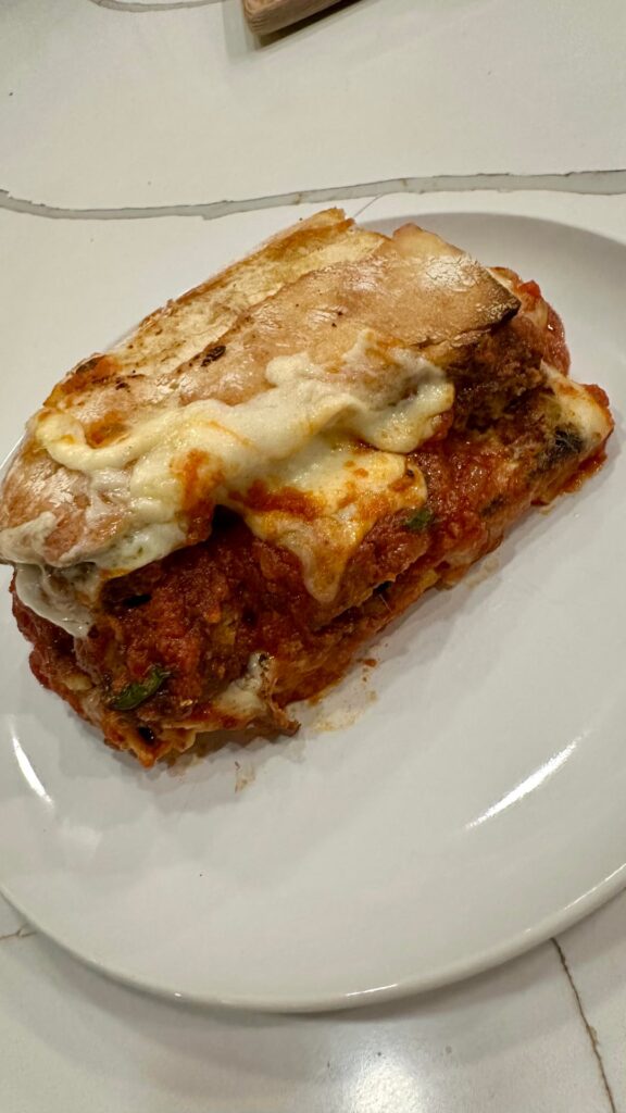 Meatball sub with homemade meatballs & marinara