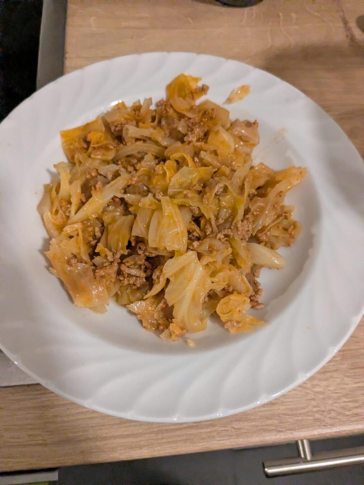 Cabbage with minced meat, Kapuska