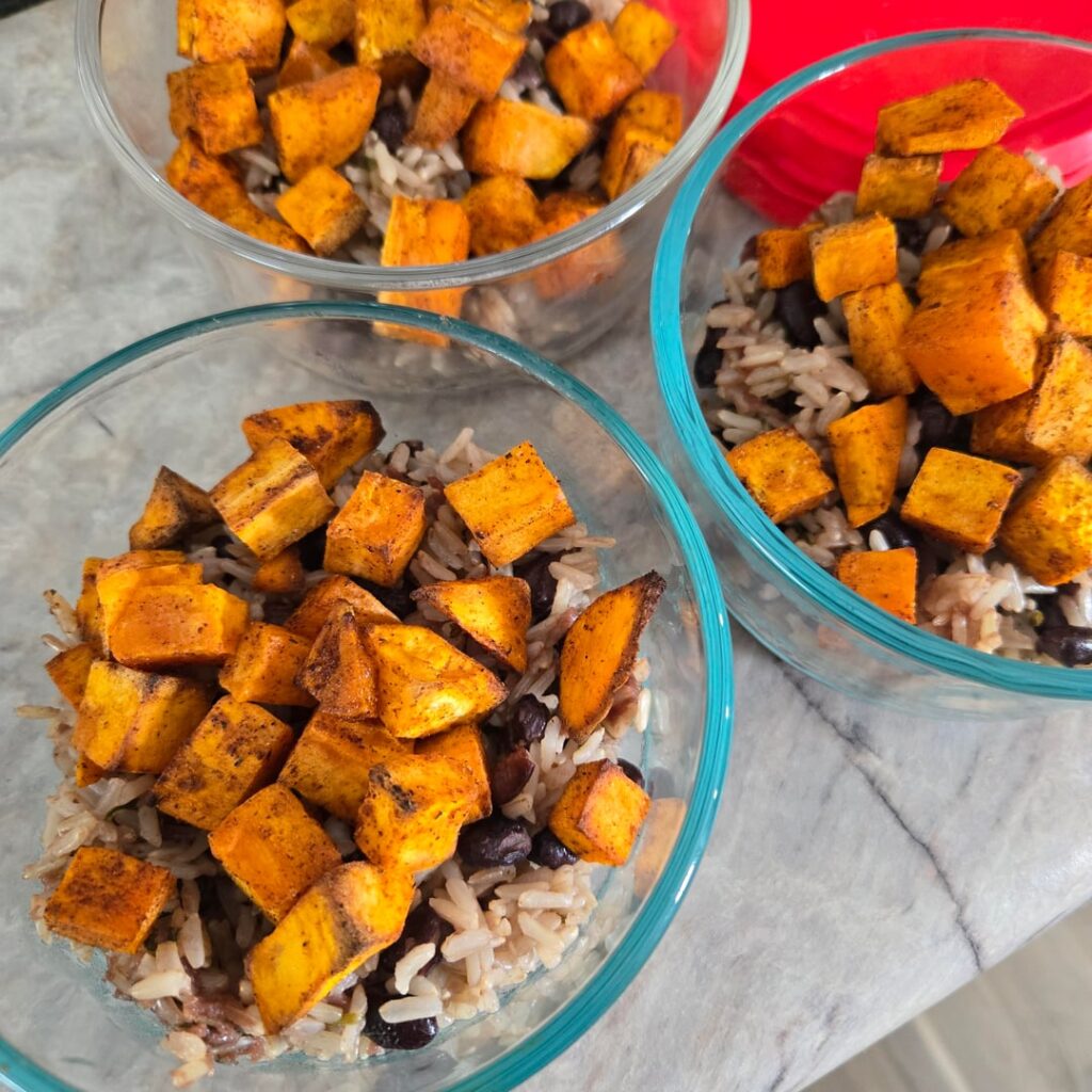 meal prep sweet potato rice bowls meal prep sweet potato rice bowls