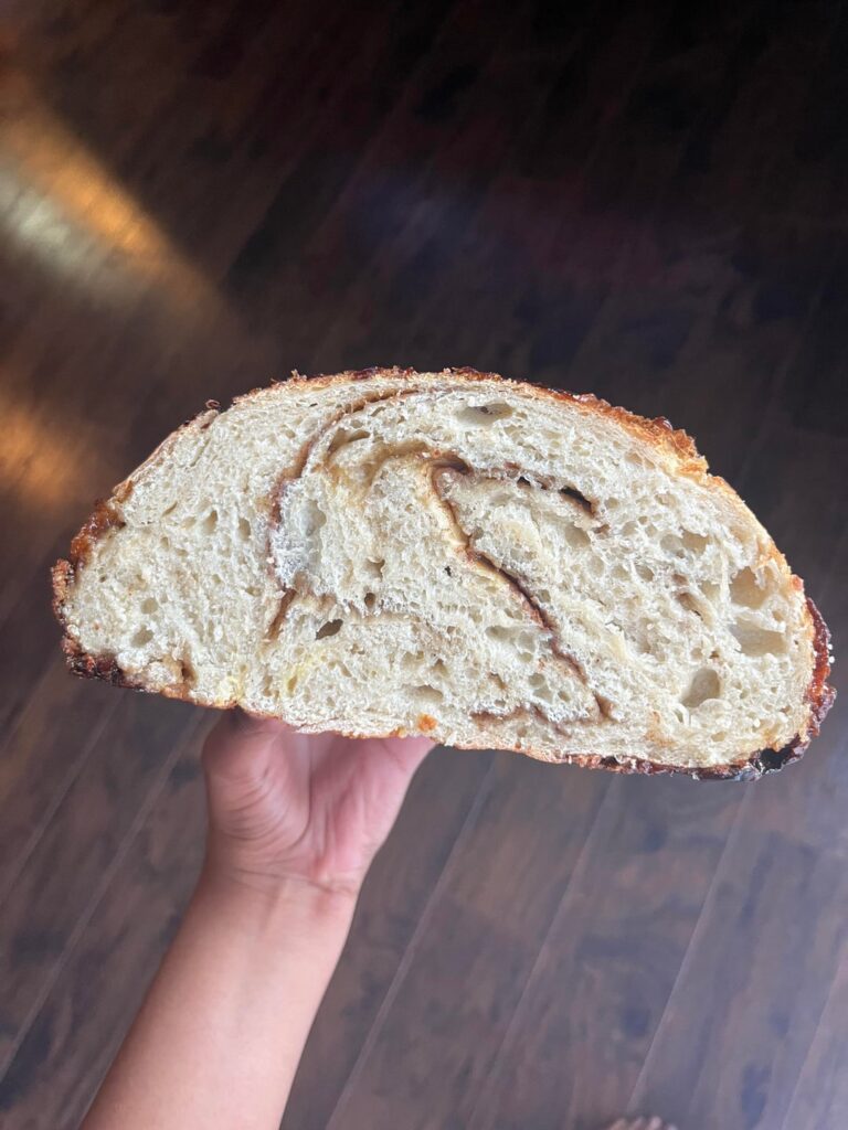 Overslept and didn’t do a single stretch and fold… the result 😲 Overslept and didn’t do a single stretch and fold… the result 😲