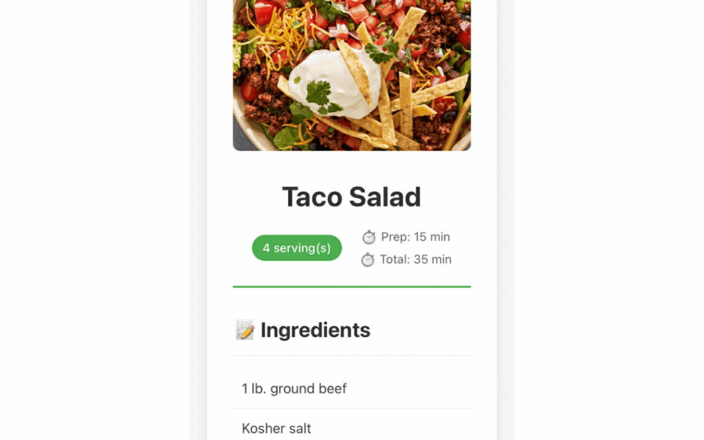 I made a free Chrome extension, Just Cook, to instantly see the recipe on any recipe site without the ads, life stories, videos. Then you can send right to your phone!