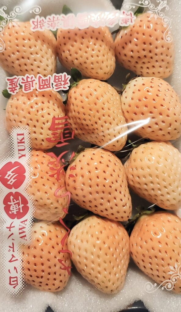 White Strawberries in Japan