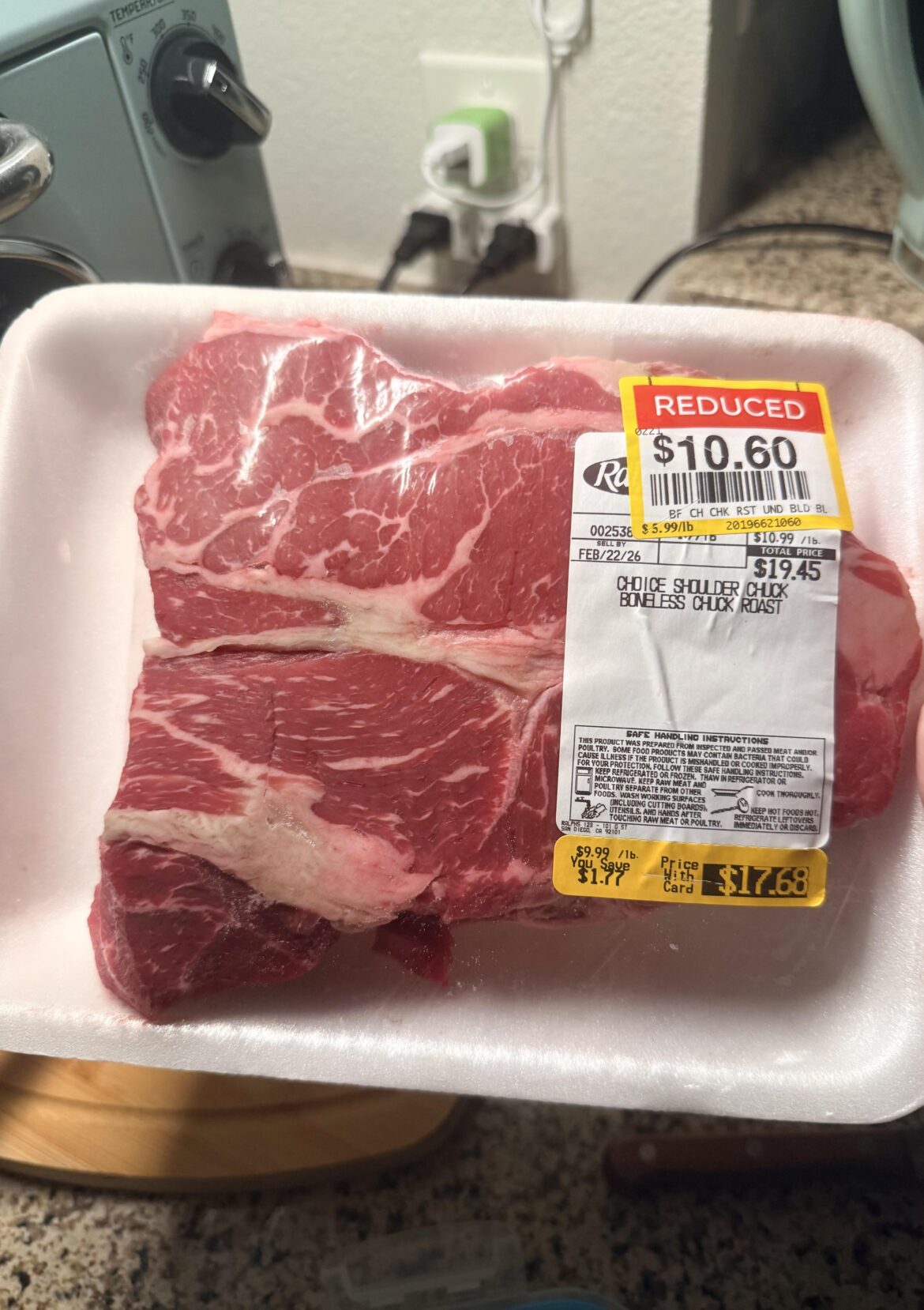 I love it when I get beef at a reduced price