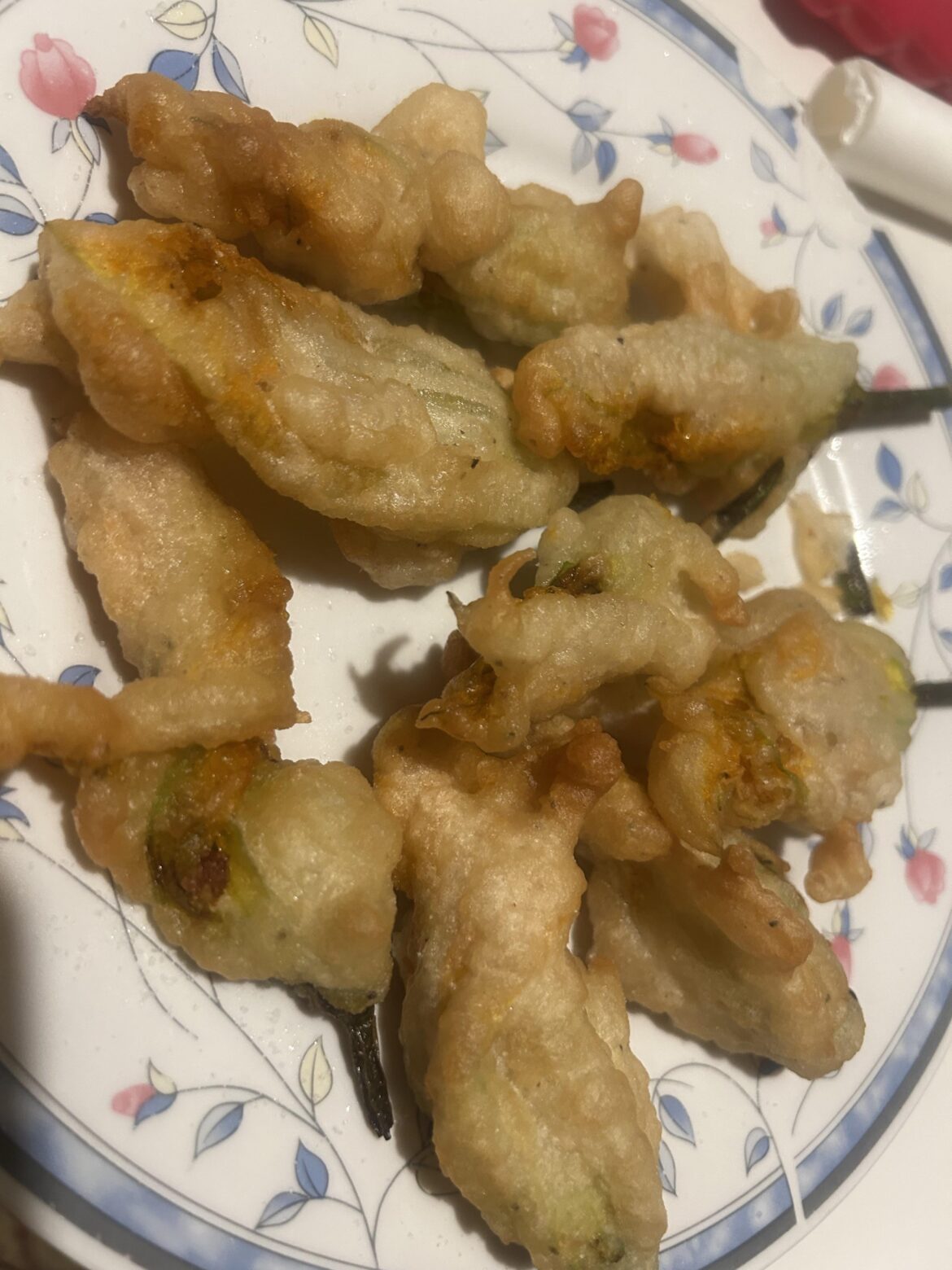 Fiori di zucca fritti!