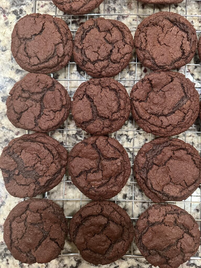Chewy Chocolate Cookies! (just like the edge of a brownie, but a cookie)