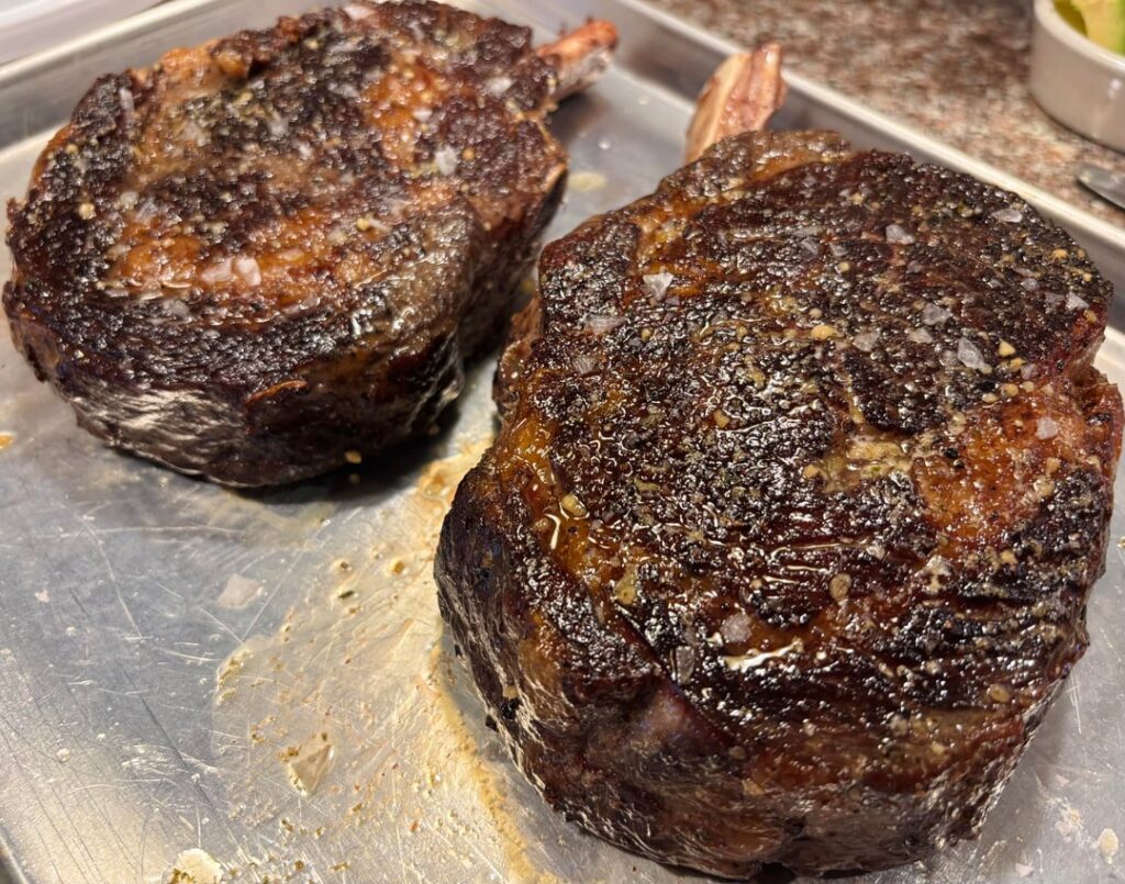 Cowboy Bone-in Ribeyes @ 137°