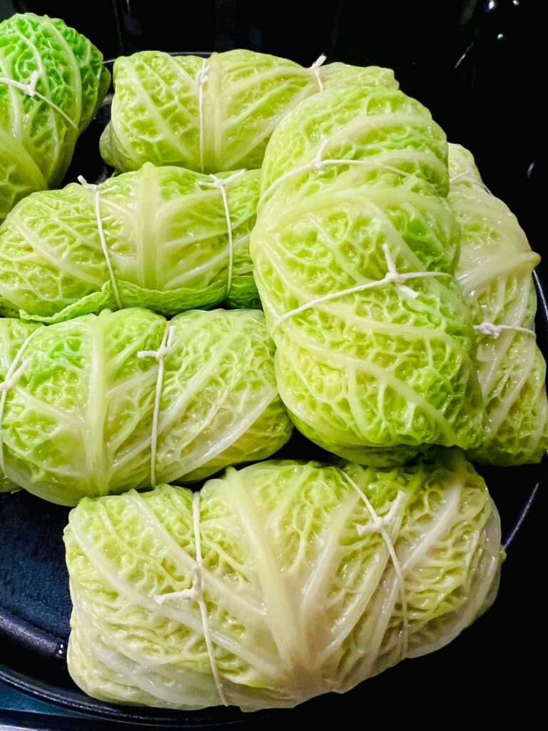 Savoy cabbage rolls