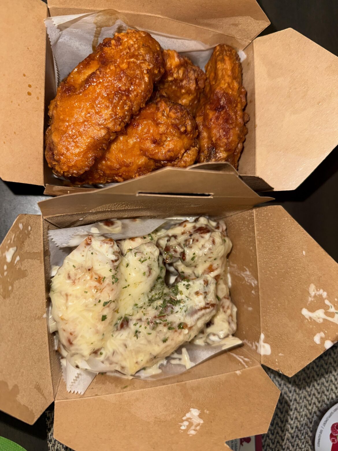 Umami soy & garlic yogurt Parmesan ( Korean fried chicken wings )