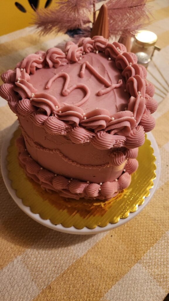 3rd year making my own birthday cake!