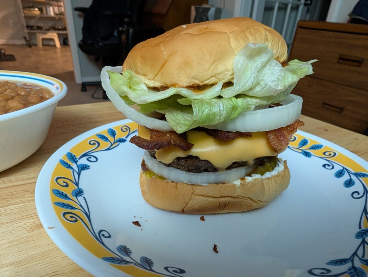 BBQ Bacon cheeseburger