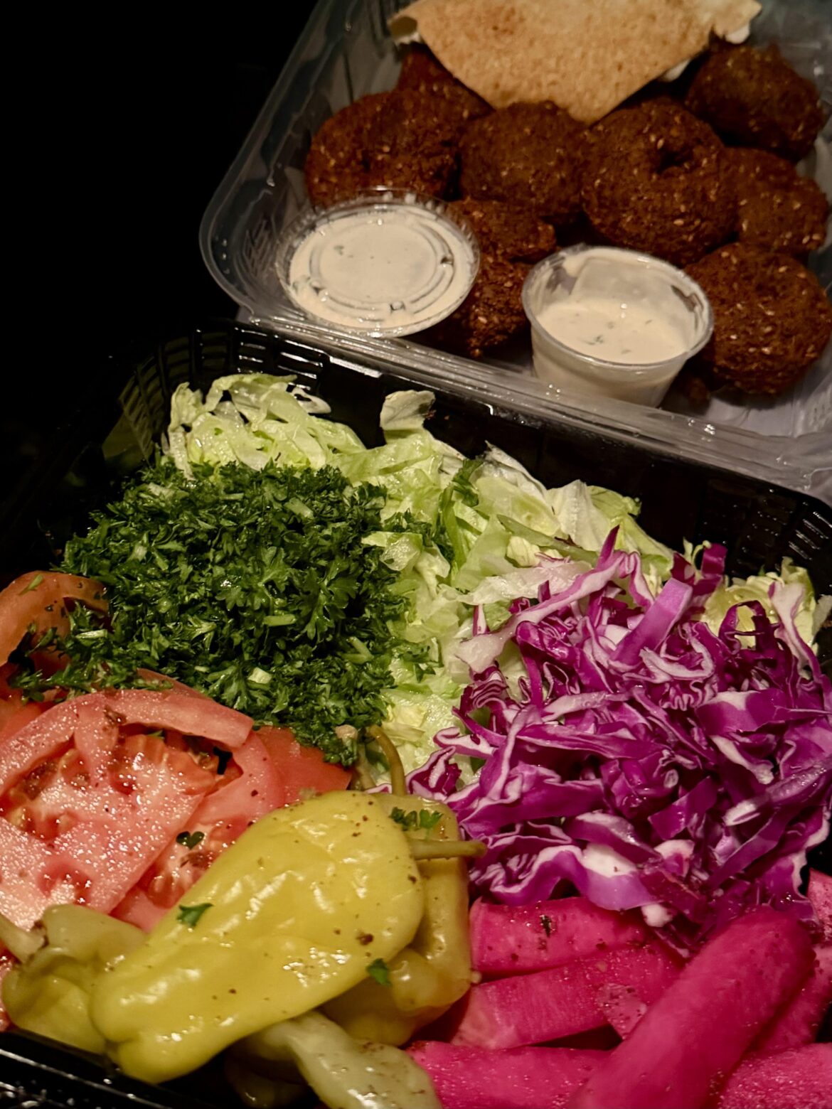 I ravenously destroyed half of this in the passenger’s side of the car before realizing it was still gorgeous