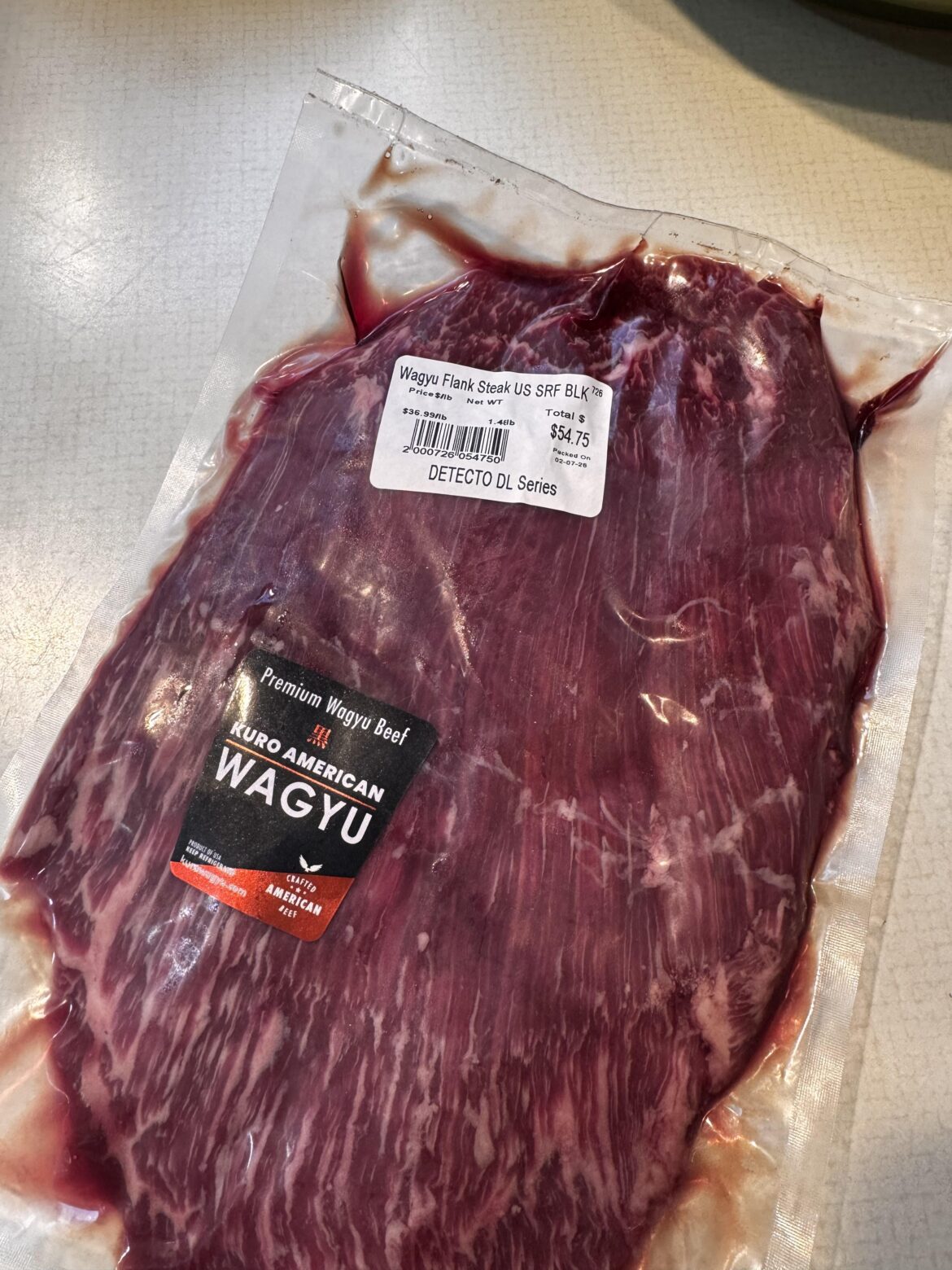 Wagyu flank steak?