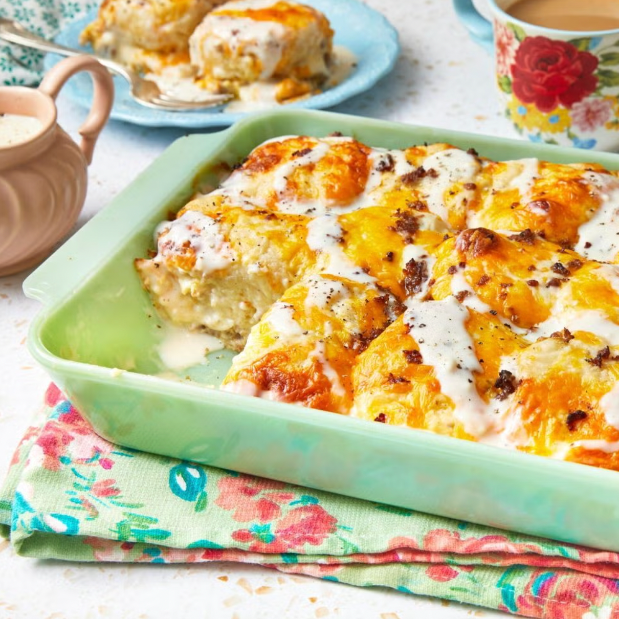 biscuits and gravy casserole winter breakfast