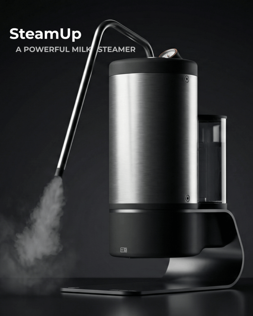 A 2-year journey to create latte art at home by building a compact milk steamer – SteamUp A 2-year journey to create latte art at home by building a compact milk steamer – SteamUp