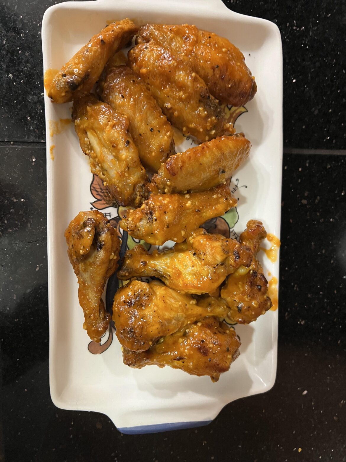 Sriracha garlic air fried wings