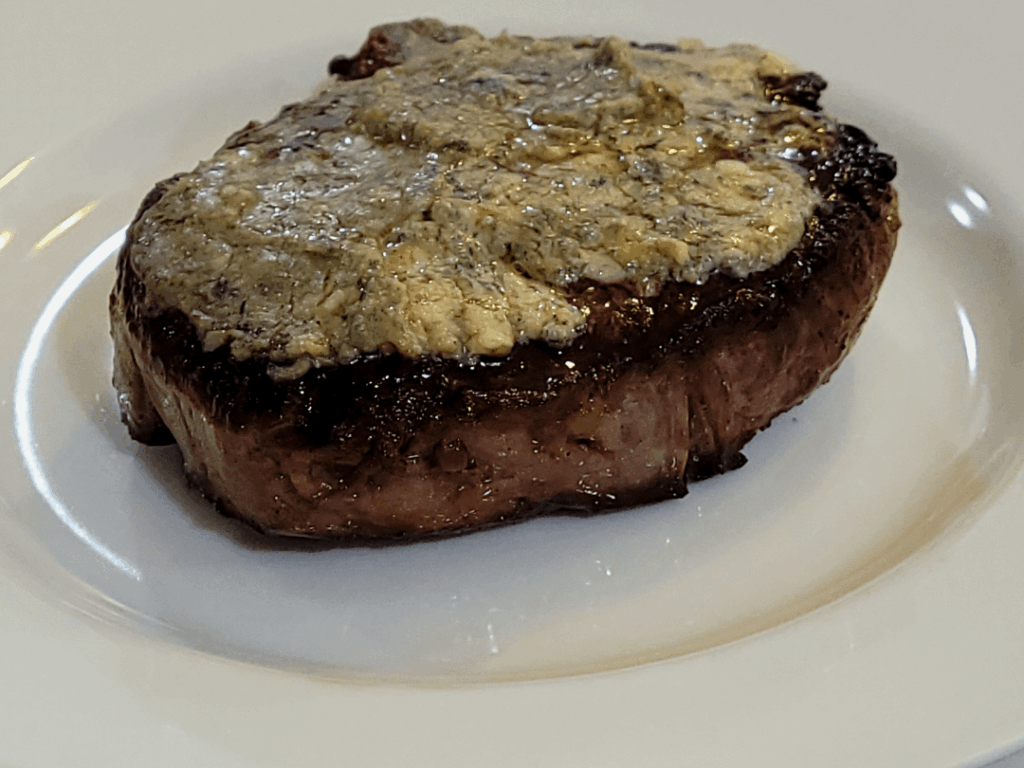 Blue on Steak