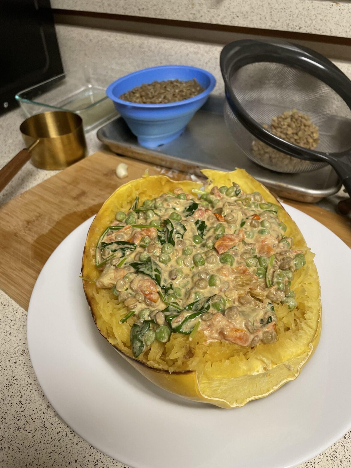 The spaghetti squash I made tonight 😋