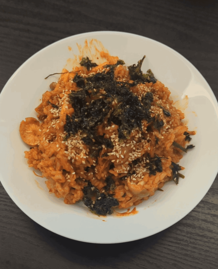 Made kimchi fried rice!