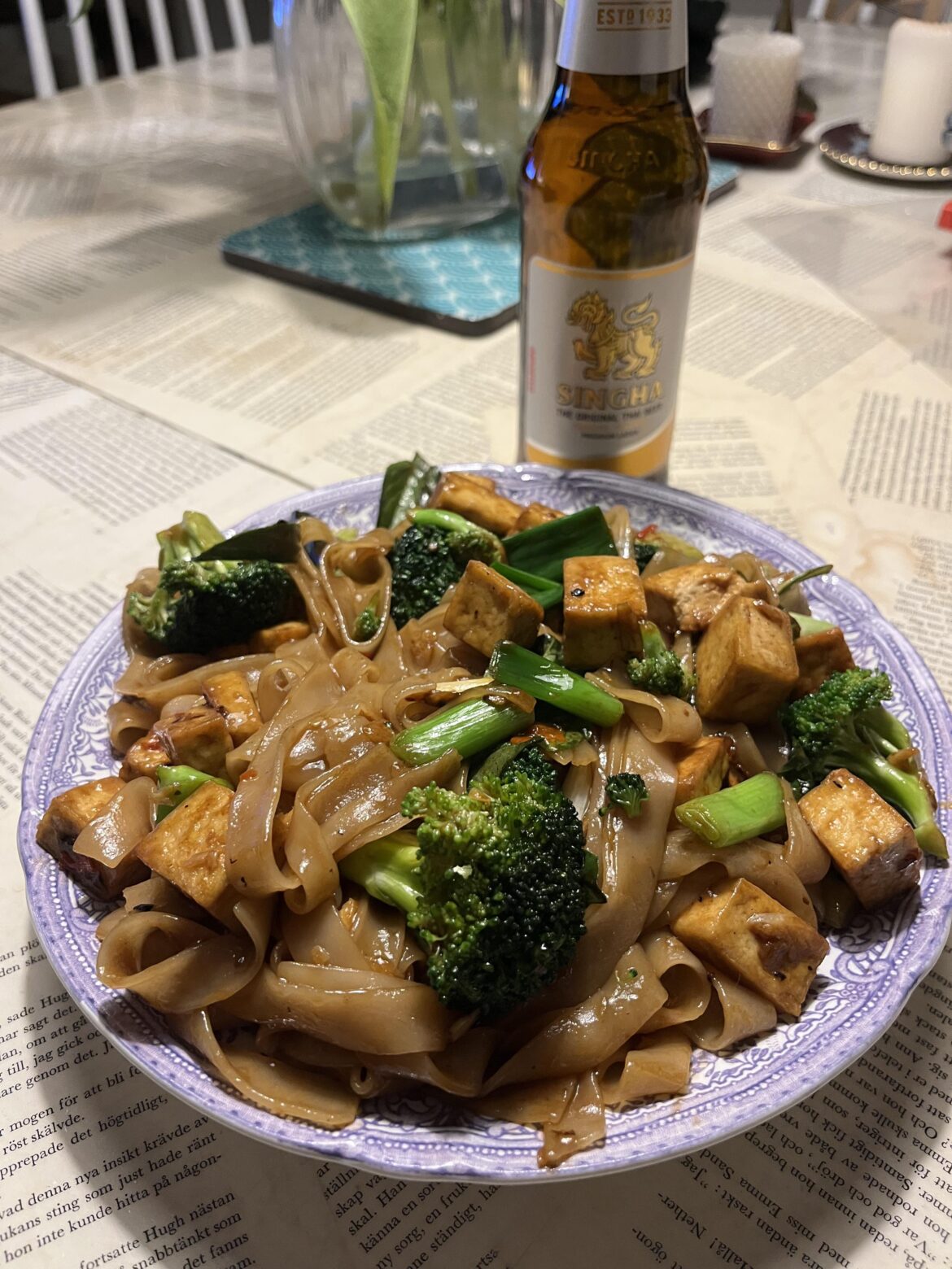 Tofu drunken noodles / Pad Kee mao