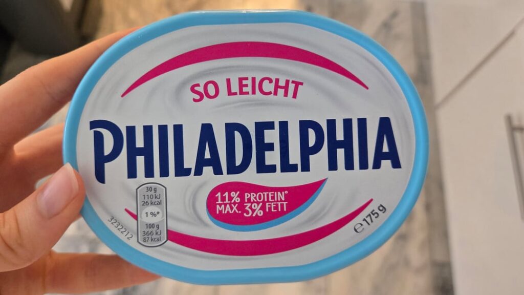 Rare German cream cheese pull? Philadelphia So Leicht