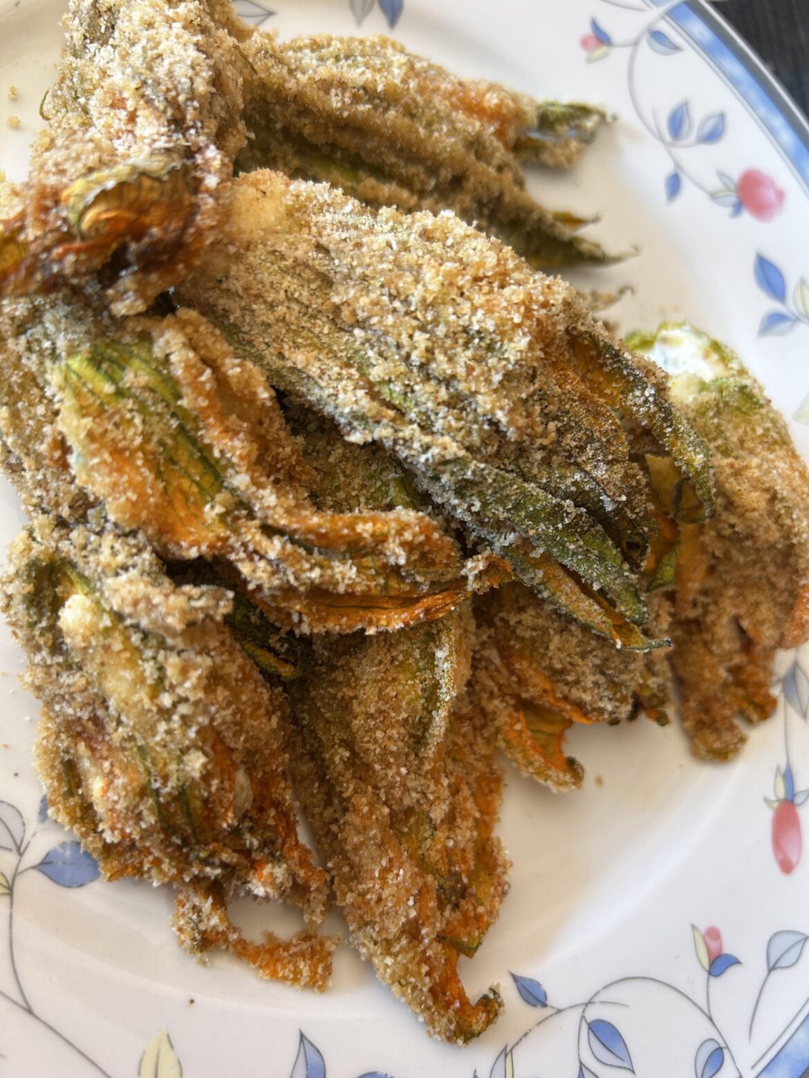 Fiori di zucca ripieni!