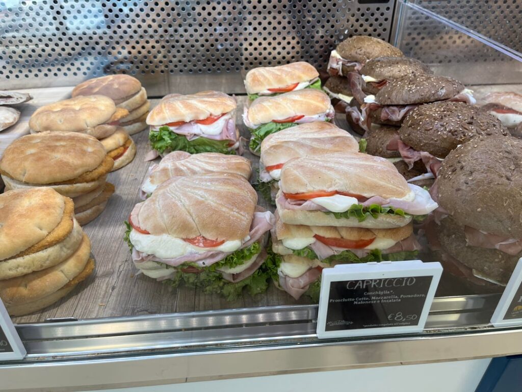 Gas station sandwich’s in Italy