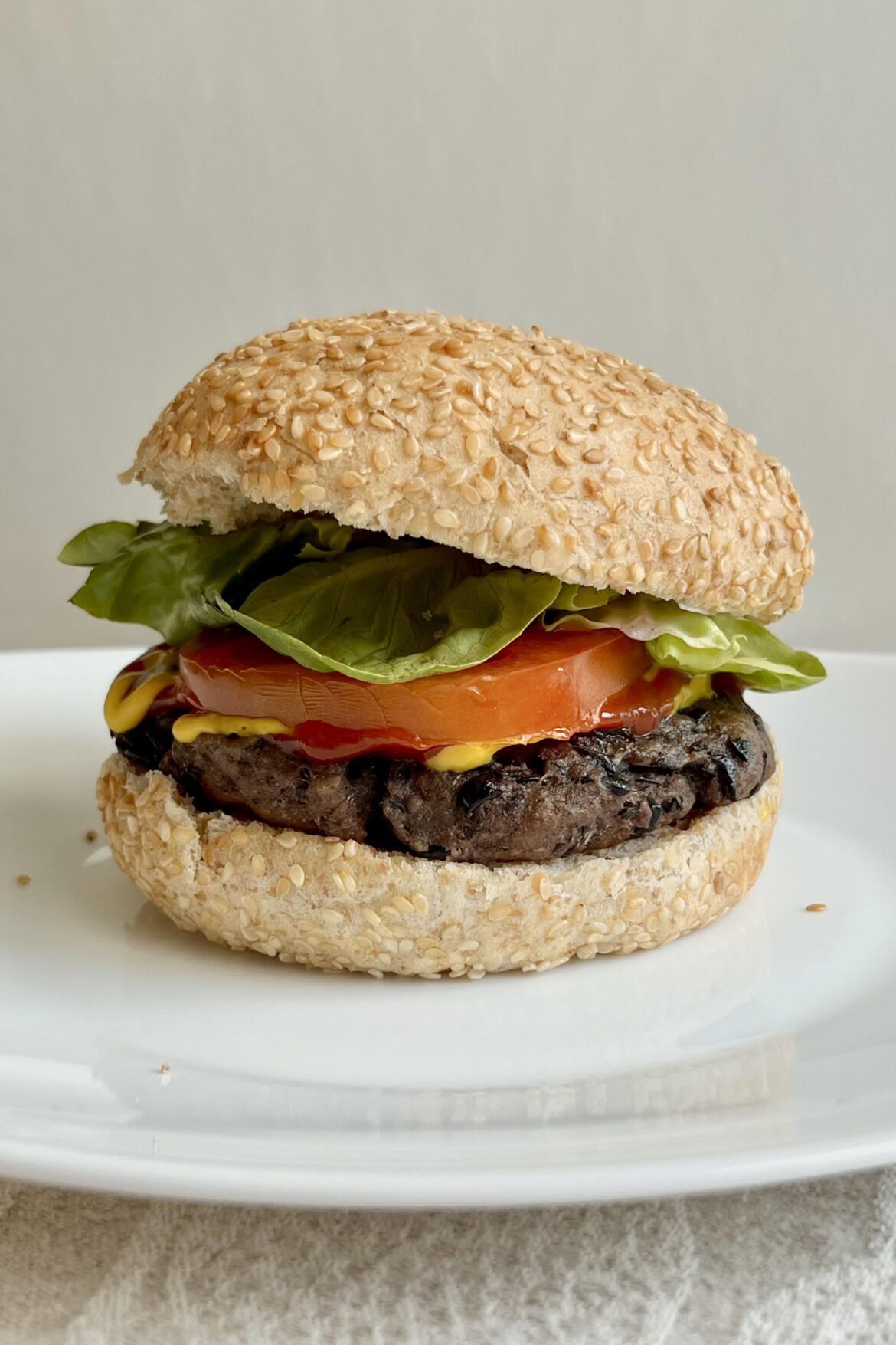 High-protein black bean burgers