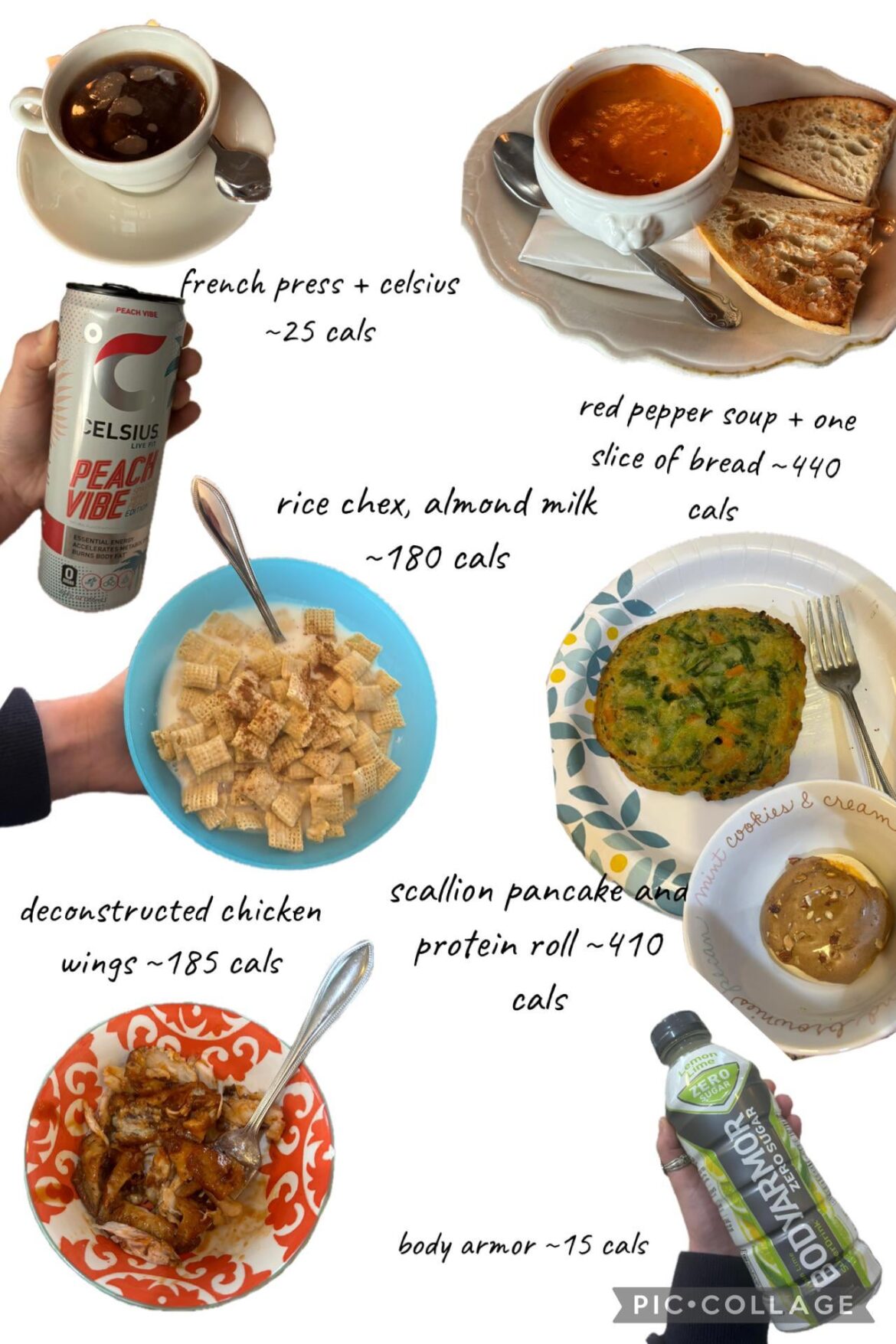 full day! 1214 calories