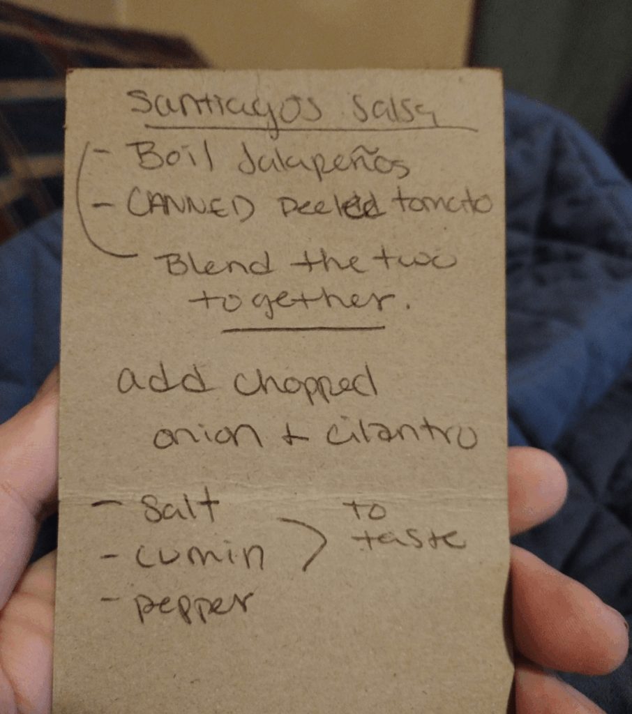 Favorite restaurant closed.. they gave me their salsa "recipe"